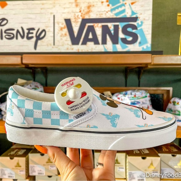 Disney Parks 2022 50th Anniversary Magic Vans Slip On Shoes - Picture 2 of 3